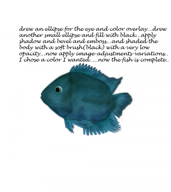 Creation of Blue Fish.....: Step 25